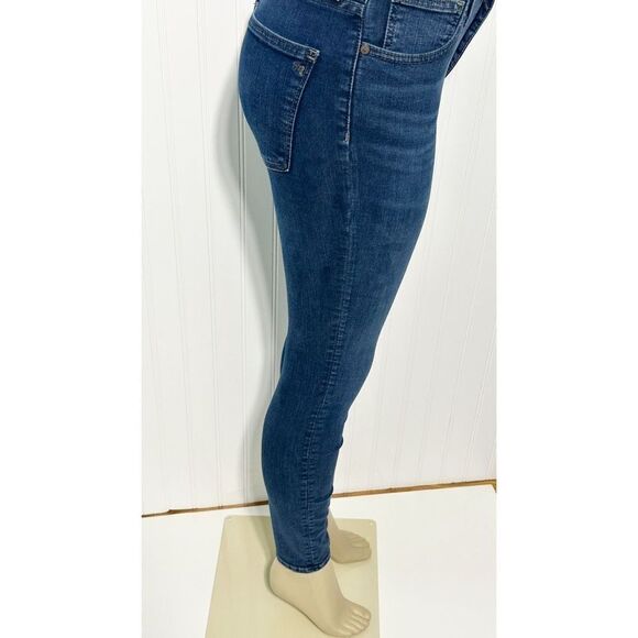Madewell Women's Curvy High-Rise Skinny Jeans Denim Blue Medium Wash Size 25 - Picture 16 of 16